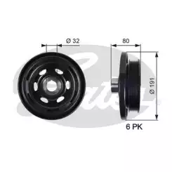 GATES Krank Kasnağı TVD1089