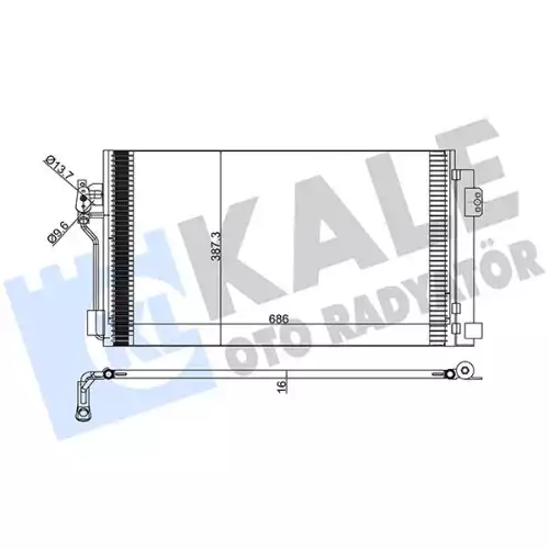KALE Klima Radyatörü Kondanser 381500