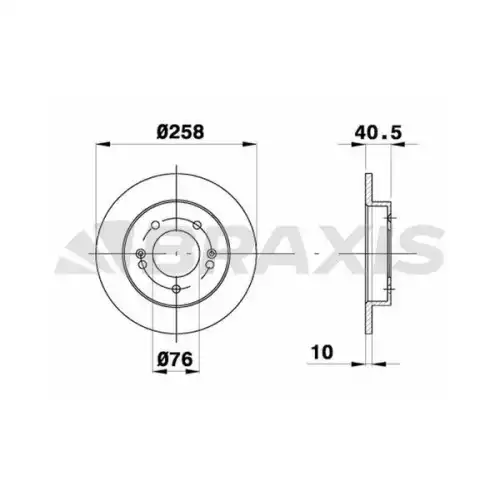 BRAXIS Arka Fren Diski AE0386