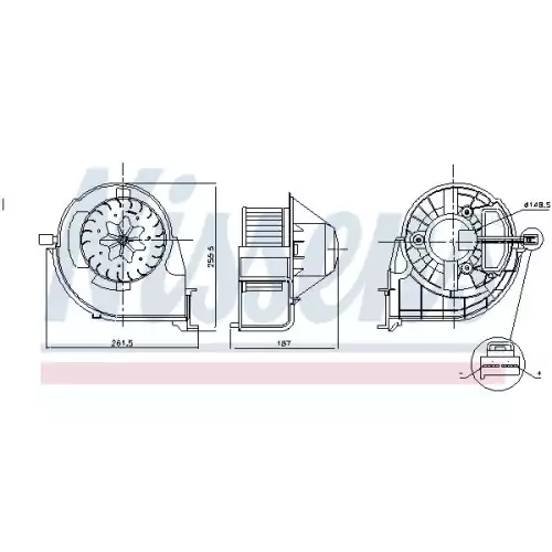 NISSENS Kalorifer Fan Motoru 87802