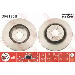 TRW Ön Fren Diski Havalı 300.5.mm DF6180S