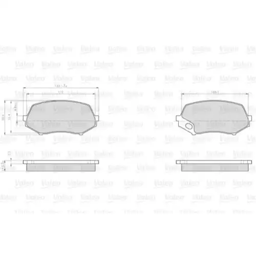 VALEO Ön Fren Balatası Tk 872240