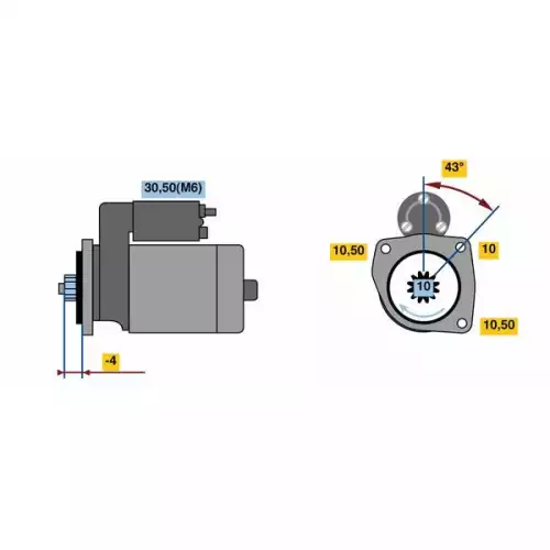 BOSCH Marş Motoru 0001121443