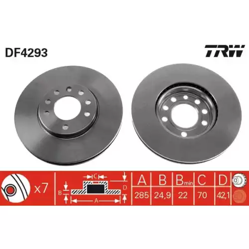 TRW Ön Fren Diski Takım DF4293