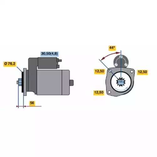 BOSCH Marş Motoru 12V 11 Diş 17 KW 0001123028