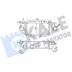 KALE Turbo Radyatörü Intercooler Aluminyum Plastik Brazing 345050