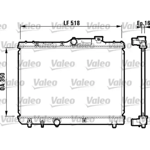 VALEO Motor Su Radyatörü 732614