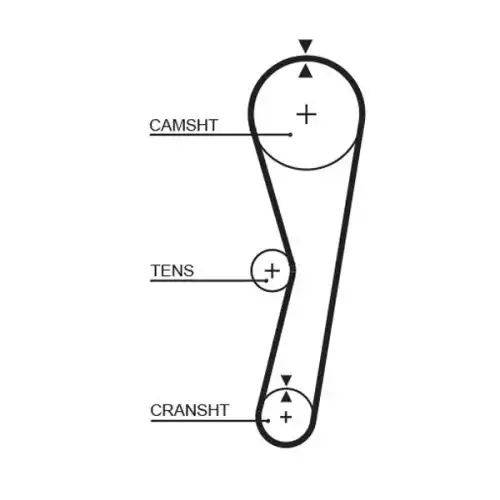 GATES Eksantrik Triger Kayışı 104X170 5127