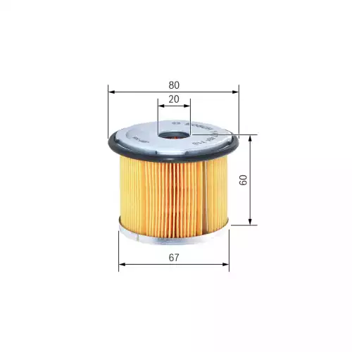 BOSCH Mazot Filtre Elemanı 1457431713