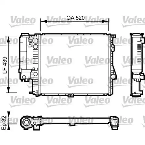 VALEO Motro Su Radyatörü 734301