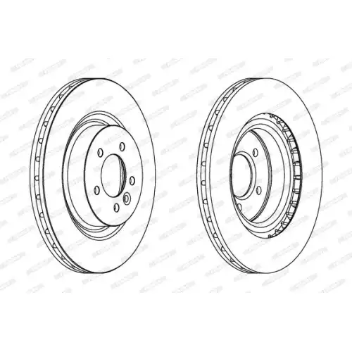 FERODO Ön Fren Diski Havalı 360Mm DDF1434C-1