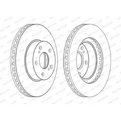 FERODO Ön Fren Diski Havalı (260 5) DDF485C