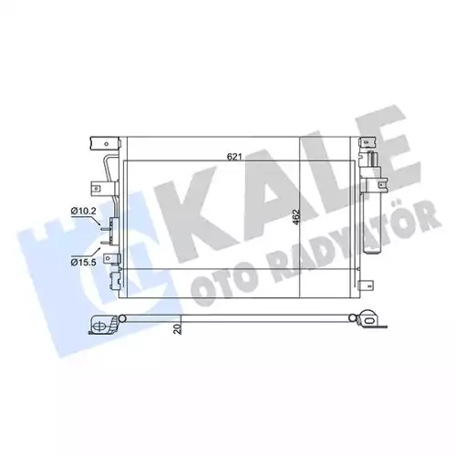 KALE Klima Radayatörü Kondanser KALE 343135