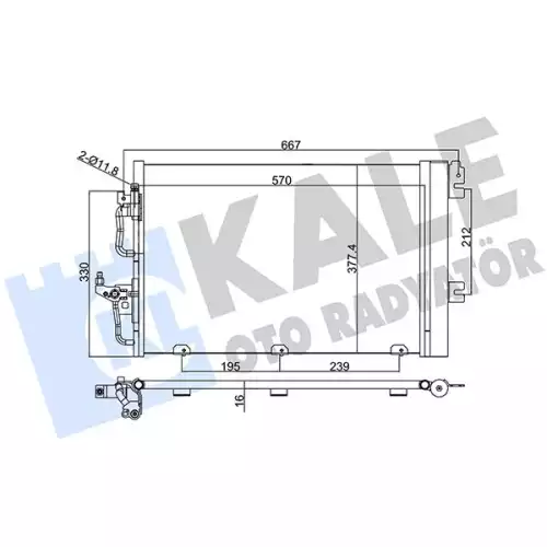 KALE Klima Radyatörü Kondanser 393400