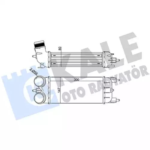 KALE Turbo Radyatörü İntercooler 344875