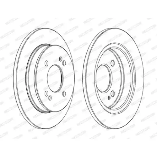 FERODO Arka Fren Diski Düz (234 4) DDF1793C