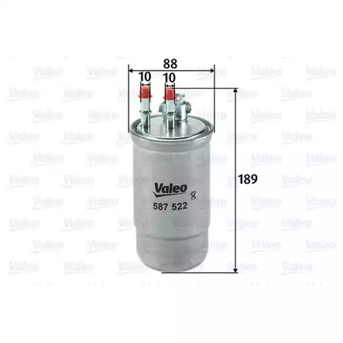 VALEO Yakıt Filtre Mazot 587522