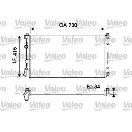 VALEO Motor Su Radyatörü Manuel 732918