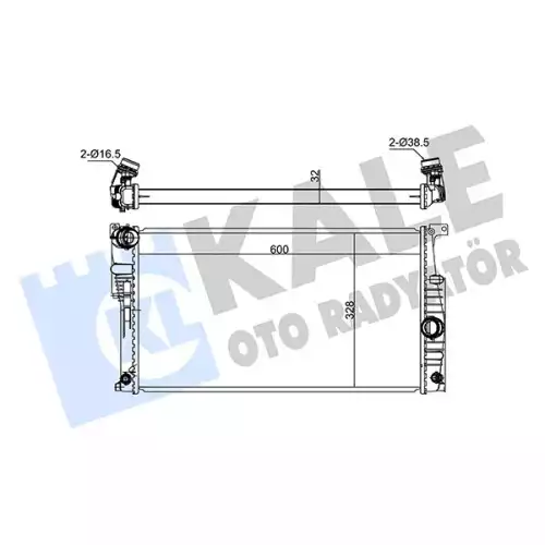 KALE Motor Su Radyatörü 346070