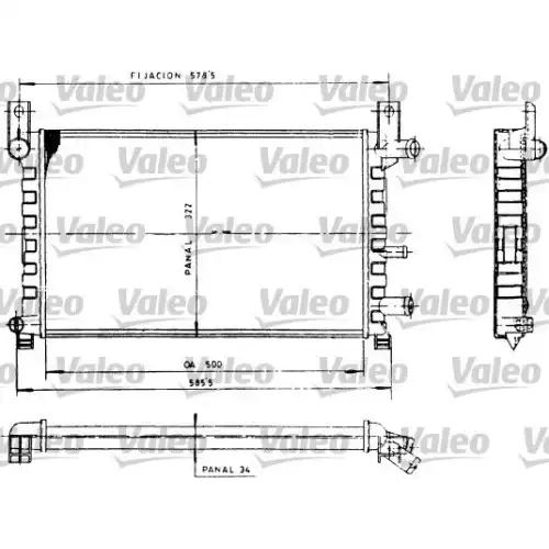 VALEO Motor Su Radyatörü 730483