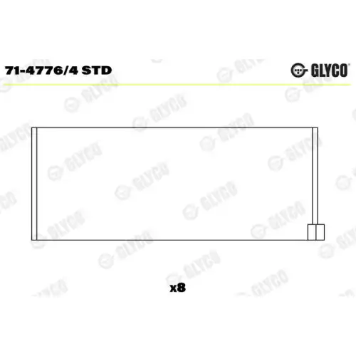 GLYCO Kol Yatak Std 71-47764 STD