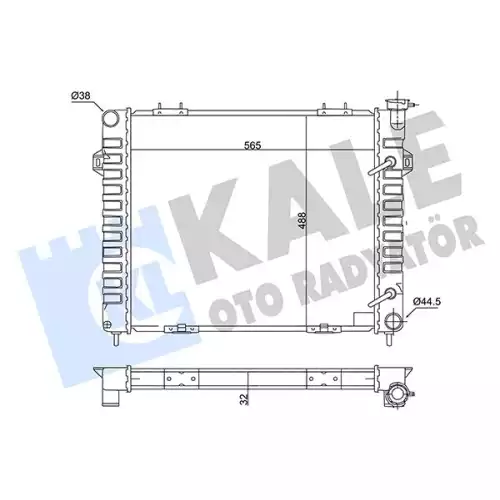 KALE Motor Su Radyatörü 342080