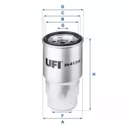 UFI Mazot Filtre 24.413.00