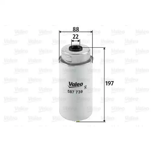 VALEO Yakıt Filtresi Mazot 587739