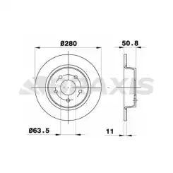 BRAXIS Arka Fren Diski AE0320