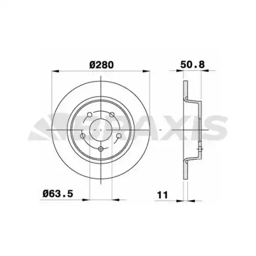 BRAXIS Arka Fren Diski AE0320