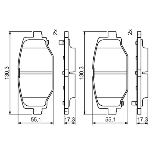 BOSCH Arka Fren Balatası Tk 0986494767