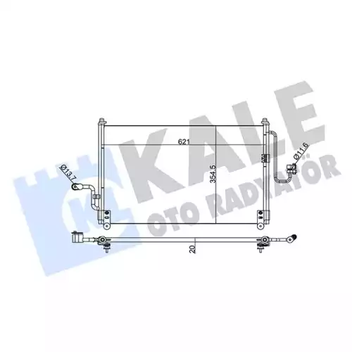 KALE Klima Radyatörü Kondanser 345180