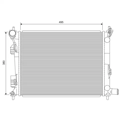 VALEO Motor Su Radyatörü 701620