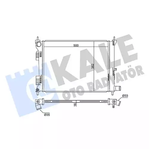 KALE Motor Su Radyatörü 342285