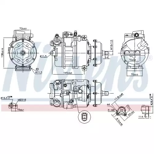 NISSENS Klima Kompresörü 890635