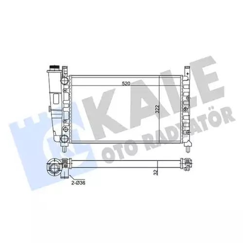 KALE Motor Su Radyatörü 342265