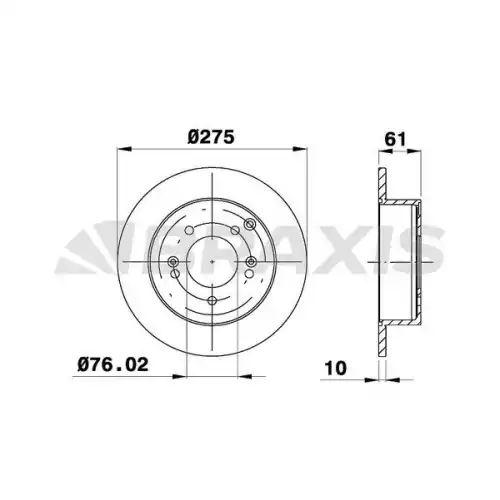 BRAXIS Arka Fren Diski AE0584