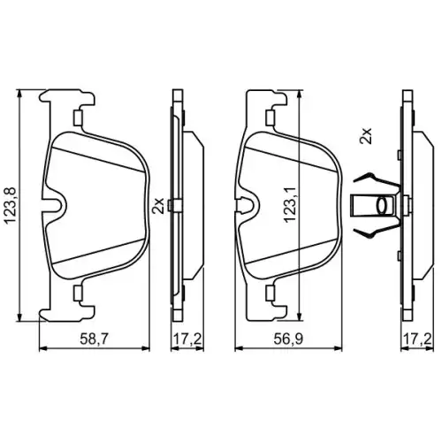 BOSCH Arka Fren Balatası Tk 0986494786