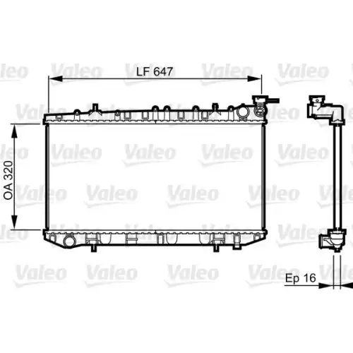 VALEO Motor Su Radyatörü 731664