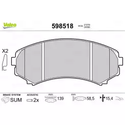 VALEO Ön Fren Balatası Tk 598518