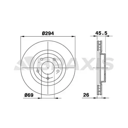 BRAXIS Ön Fren Diski AE0316