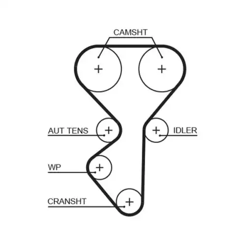 GATES Eksantrik Triger Kayış Seti K015631XS