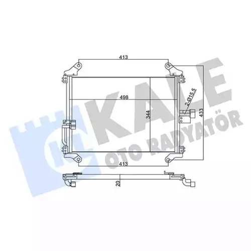 KALE Klima Radyatörü Kondanser 345345