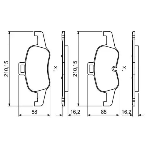 BOSCH Ön Fren Balatası Tk 0986494820