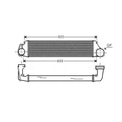 AVA Turbo İntercooler Radyatörü BW4282