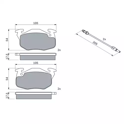 BOSCH Ön Fren Balatası Tk 0986469860