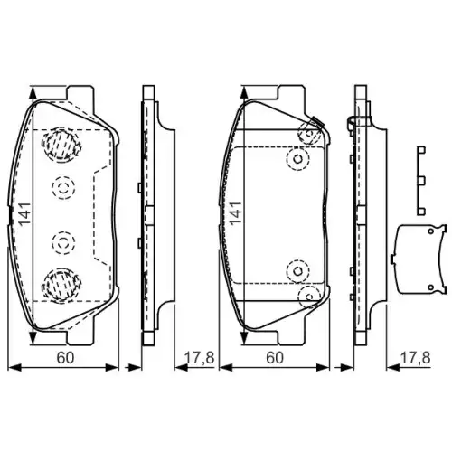 BOSCH Ön Fren Balatası Tk 0986TB3198