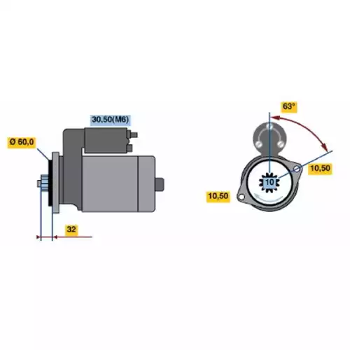 BOSCH Marş Motoru 0001125057