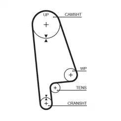 GATES Eksantrik Triger Kayışı 107-240 5233XS