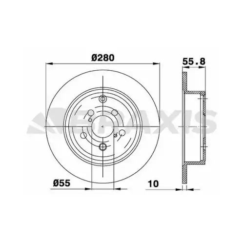 BRAXIS Arka Fren Diski Düz AE0270